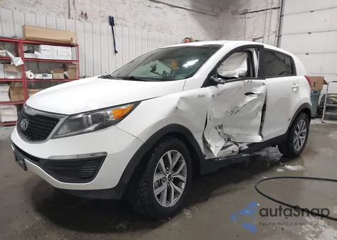 2016 Kia Sportage Lx from USA, damaged, VIN KNDPBCAC6G7880402